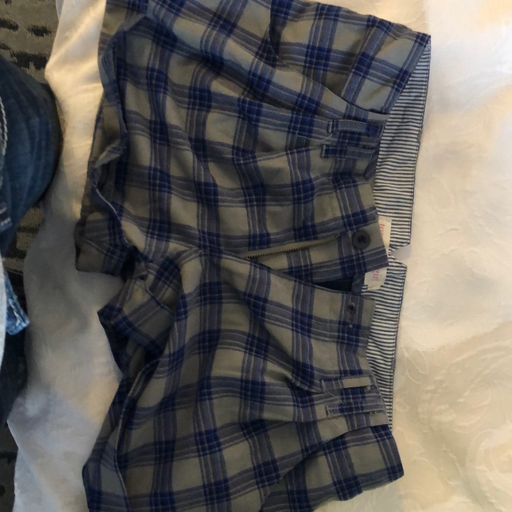 Plaid tommy girl shorts